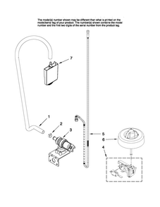 Fill And Overfill Parts Diagram and Parts List for ADB2500AWQ2  Amana Dishwasher
