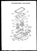 SOLID ELEMENT MODULE - XST102 / XST202 - 2B Diagram and Parts List for FET265  Amana Cooktop
