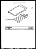 GRIDDLE WITH ELEMENT - XST229 Diagram and Parts List for FET265  Amana Cooktop