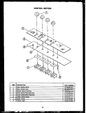 CONTROL SECTION Diagram and Parts List for FET265  Amana Cooktop