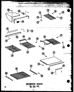 Section 23 Diagram and Parts List for TC18N-A-P60303-59WA  Amana Refrigerator