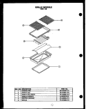 Page 6 Diagram and Parts List for EDS648  Caloric Cooktop