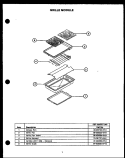 Page 1 Diagram and Parts List for FET270  Amana Cooktop