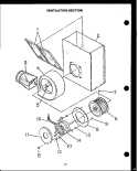 VENTILATION SECTION Diagram and Parts List for FET270  Amana Cooktop