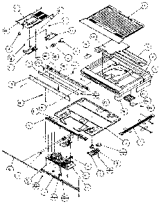 Divider Block Diagram and Parts List for TXI21R-P1168002W  Amana Refrigerator