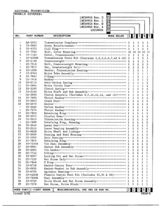 Transmission Page 2 Diagram and Parts List for 6440A REV J Norge Washer