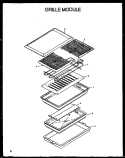 GRILLE MODULE Diagram and Parts List for CC7 P272718S Amana Cooktop