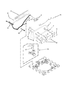 Controls And Water Inlet Parts Diagram and Parts List for ATW4676BQ1  Admiral Washer