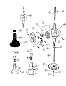 Transmission-orbital Diagram and Parts List for BA882  Maytag Washer