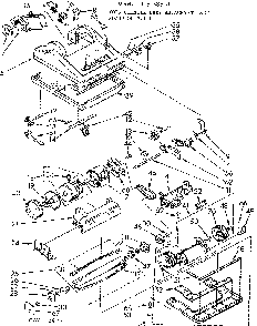 Nozzle And Motor Assembly Diagram and Parts List for 11638851  Kenmore Upright Vacuum
