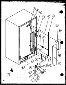 Cabinet Back Diagram and Parts List for SZD27KPL-P1101206WL  Amana Refrigerator