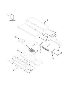 Control Panel Parts Diagram and Parts List for JJW2427DS00  Jenn-Air Wall Oven