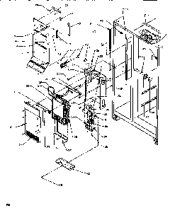 Evaporator & Air Handling Diagram and Parts List for SXD520SL-P1182401WL  Amana Refrigerator