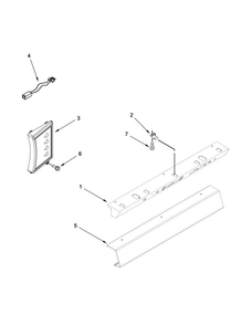 Control Panel Parts Diagram and Parts List for JS48PPDUDE00  Jenn-Air Refrigerator