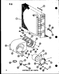 System And Air Parts 2 Diagram and Parts List for EPCG2408-1C P67470-14C Amana Heater