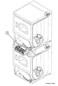 Harnesses 1 Diagram and Parts List for SSG709QF  Speed Queen Dryer