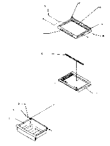 Shelving & Drawers Diagram and Parts List for SZD25S5W-P1190415WW  Amana Refrigerator