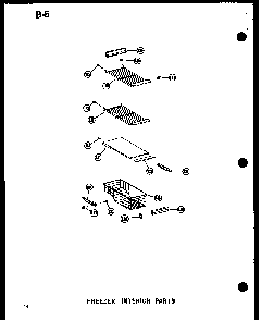 Freezer Interior Parts Diagram and Parts List for SRI19W-P60350-36W  Amana Refrigerator