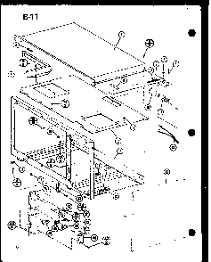 Outer Case/switch Diagram and Parts List for RO-1010 P75992-2M Amana Microwave