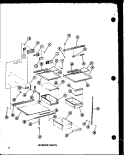 INTERIOR PARTS Diagram and Parts List for BCI20D P6023524W Amana Refrigerator