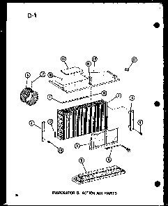 Section 16 Diagram and Parts List for 218-3K P67535-5R Amana Air Conditioner