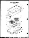Page 2 Diagram and Parts List for XST-307  Amana Cooktop