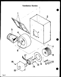 VENTILATION Diagram and Parts List for KET700  Amana Cooktop