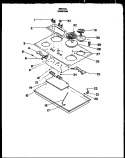 Page 1 Diagram and Parts List for FET178  Amana Cooktop