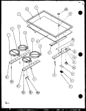 Page 2 Diagram and Parts List for AK2H30HRW P1119911S Amana Cooktop