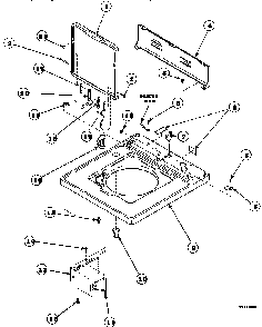Part Location Diagram of 33541*P Maytag Loading door all models excep