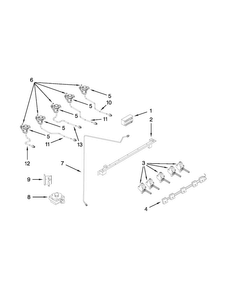 Manifold Parts Diagram and Parts List for JDR8895BAW13  Jenn-Air Range