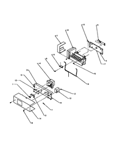 Ice Maker Diagram and Parts List for SZD27NE-P1162410WE  Amana Refrigerator