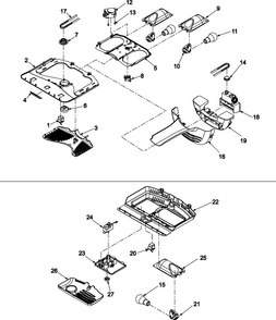 Controls Diagram and Parts List for ABB1921FEB0  Amana Refrigerator