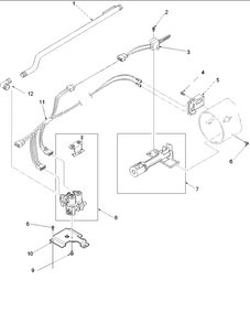 Gas Valve, Igniter & Gas Conversion Kit Diagram and Parts List for SLG332RAW-PSLG332R  Speed Queen Dryer