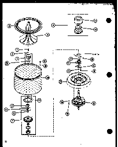 Section 8 Diagram and Parts List for LWD962 P7804724W W Amana Washer