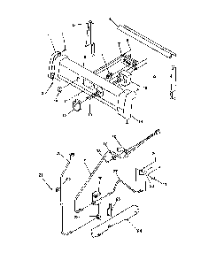 Backguard And Gas Supply Diagram and Parts List for ARG7301W-P1143330NW  Amana Range