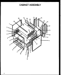 CABINET ASSY Diagram and Parts List for SBC24FX5 P1142295N L Amana Range