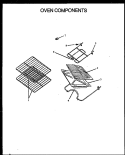 OVEN COMPONENTS Diagram and Parts List for SBC24FX5 P1142295N L Amana Range
