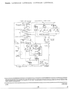 Wiring Diagram Diagram and Parts List for 6349  Maytag Washer