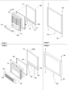 Door Assy Diagram and Parts List for BB20V1S-P1321314WS  Amana Refrigerator