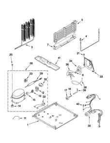 Unit Parts Diagram and Parts List for M9RXDGFYM00  Maytag Refrigerator