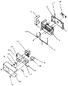 Icemaker Diagram and Parts List for SXDE27N-P1162203W  Amana Refrigerator