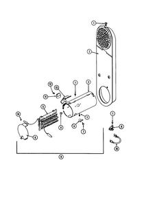 Heater Mde6000azw/azq/auw Diagram and Parts List for MDE6000AZG  Maytag Dryer