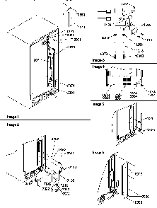 Cabinet Back Diagram and Parts List for SRDE327S3E-P1312501WE  Amana Refrigerator