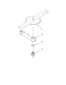Lower Washarm Parts Diagram and Parts List for MDB8859AWS1  Maytag Dishwasher