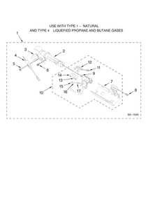 8557891 Burner Assembly, Optional Parts Diagram and Parts List for MGDB700VQ0  Maytag Dryer