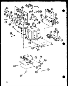 Magnetron And Transformer Diagram and Parts List for RR-7 P73245-1M Amana Microwave