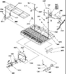 Machine Compartment Diagram and Parts List for SRD325S5W-P1199402WW  Amana Refrigerator