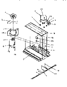 Compressor Compartment Diagram and Parts List for TR21S4L-P1196102WL  Amana Refrigerator