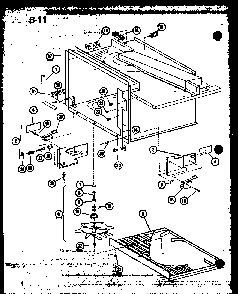 Antenna Assembly Diagram and Parts List for RL6-10ET P76383-1M Amana Microwave